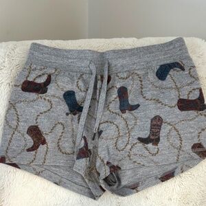 PJ Salvage Cowboy Boot Sleep Short in Grey